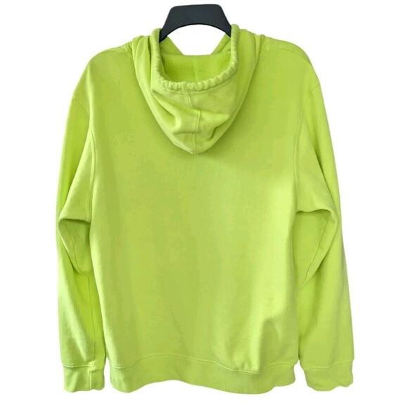 Dragon Ball Z Super Goku Hoodie L Neon Yellow Pullover Fleece Anime Manga DBZ - Picture 5 of 9